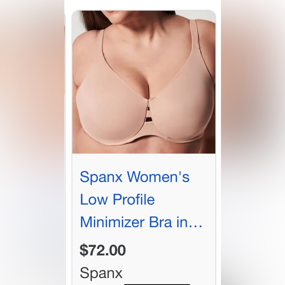 New with tags spanks low profile minimizer bra